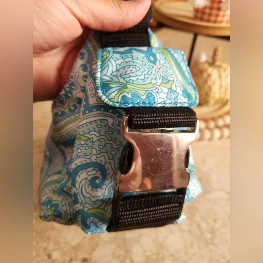 Lauren Ralph Lauren Blue and Green Paisley Women's Bag